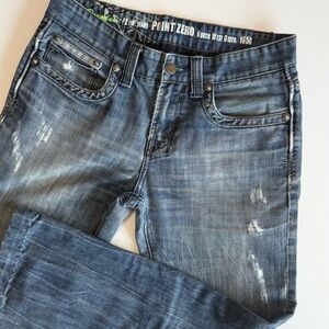 🎧 VNTG Point Zero Baggy Straight Leg Jeans Y2K design Streetwear 🎧